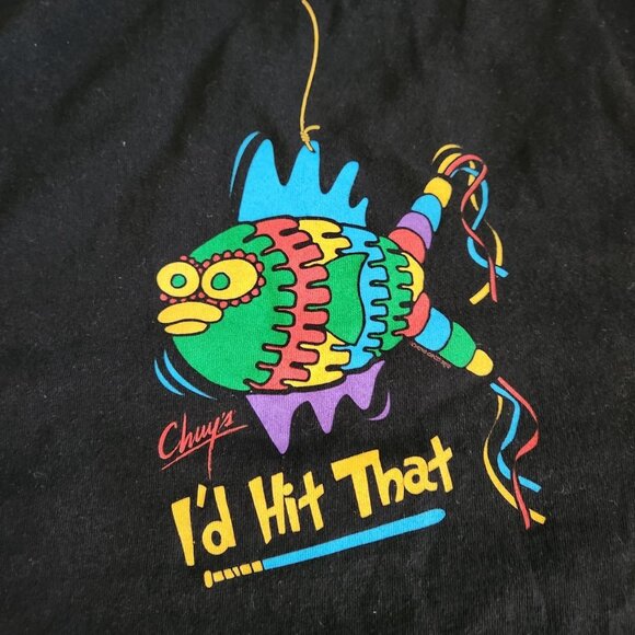 Chuy’s Fish Pinata Graphic T-Shirt Funny Promo Humor Summer Casual Retro Tee - Picture 5 of 6